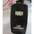 12V Dual LED Light Rocker Switch with Laser Etched Symbols